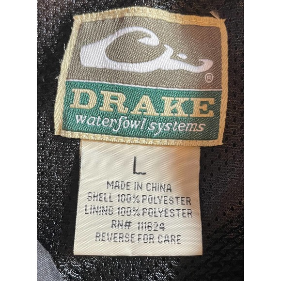 Miss State Drake Waterfowl Systems Black Fishing Shirt Short Sleeve Size Large - Picture 3 of 3